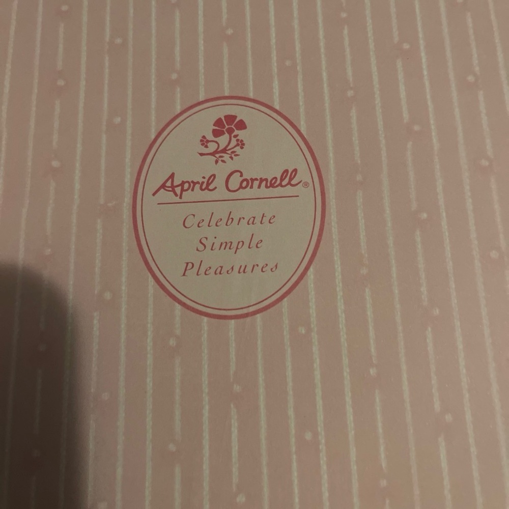 Floral Patterned Notebook with Pink and Green Design April Cornell 2005 - Picture 7 of 9